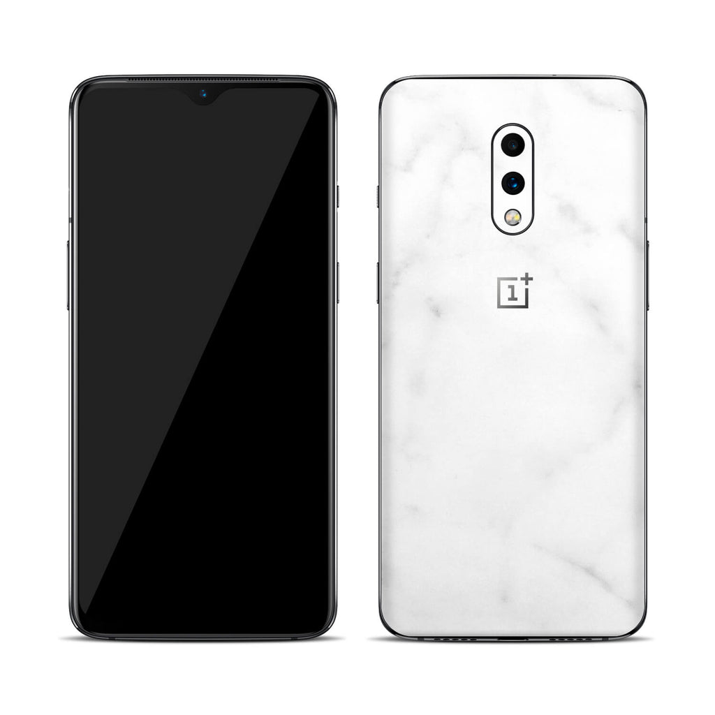 OnePlus 7 White Marble Skins