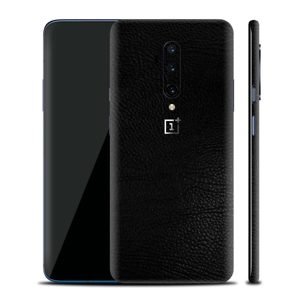 OnePlus 7T Pro Black Leather Skins