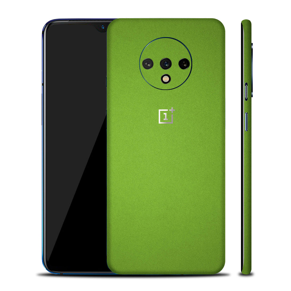 OnePlus 7T Textured Matt Green Skins