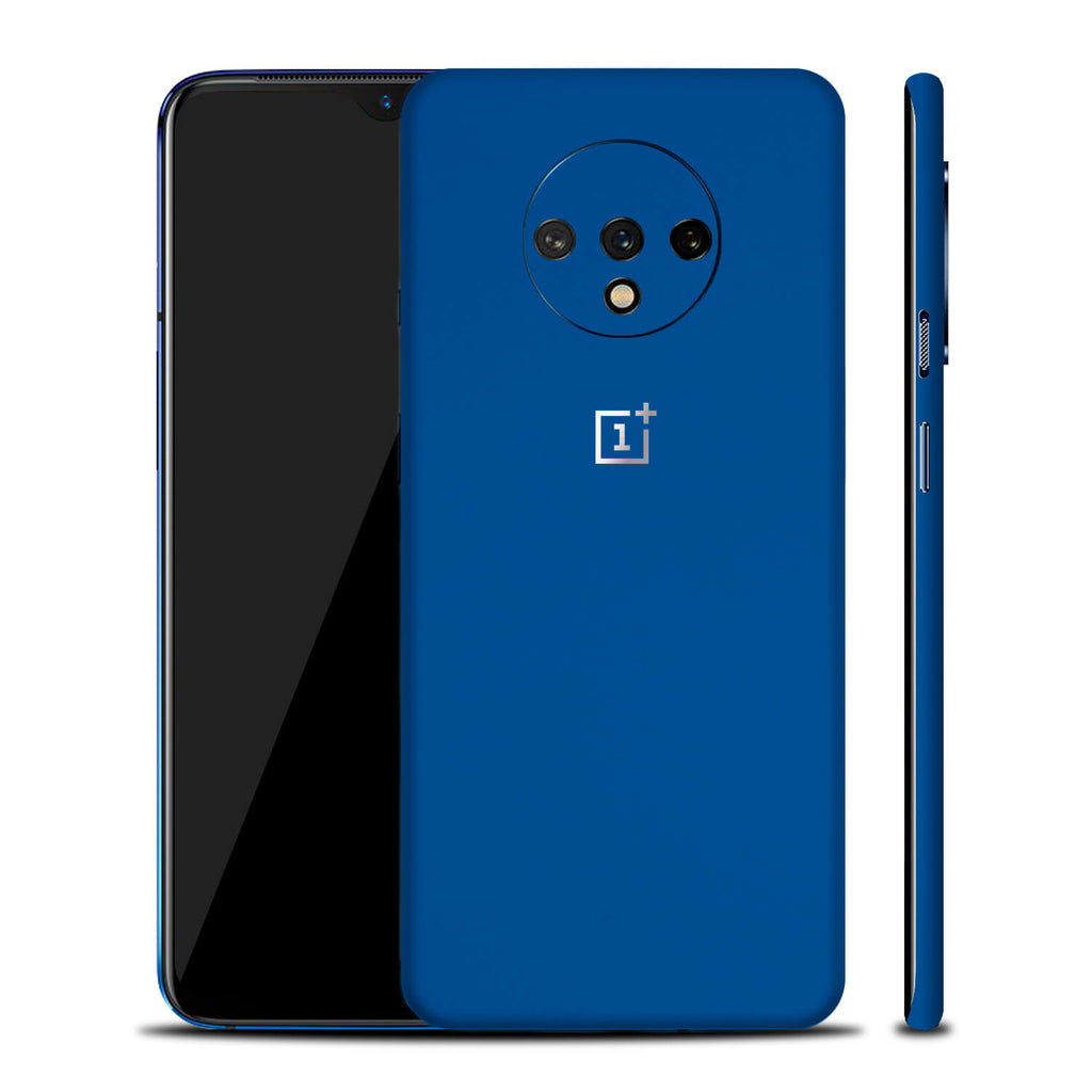 OnePlus 7T Textured Matt Royal Blue Skins