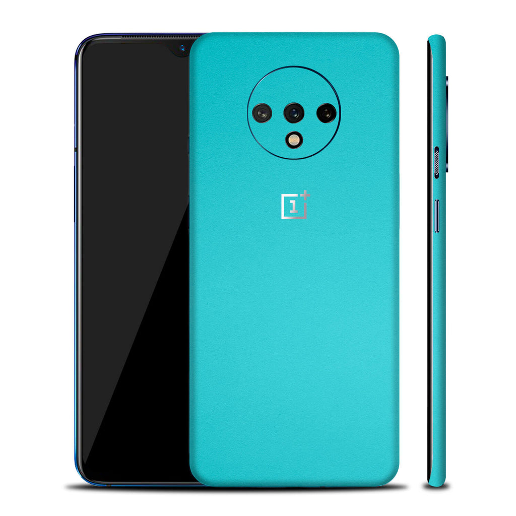 OnePlus 7T Textured Matt Turquoise Skins