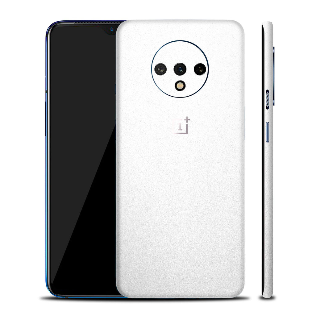 OnePlus 7T Textured Matt White Skins