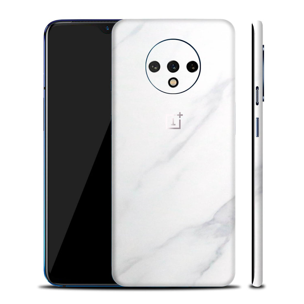 OnePlus 7T White Marble Skins