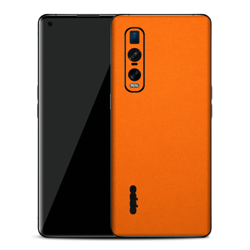 Oppo Find X2 Pro Textured Matt Orange Skins