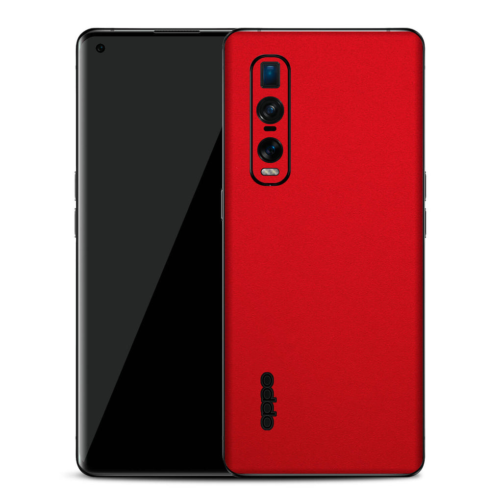 Oppo Find X2 Pro Textured Matt Red Skins