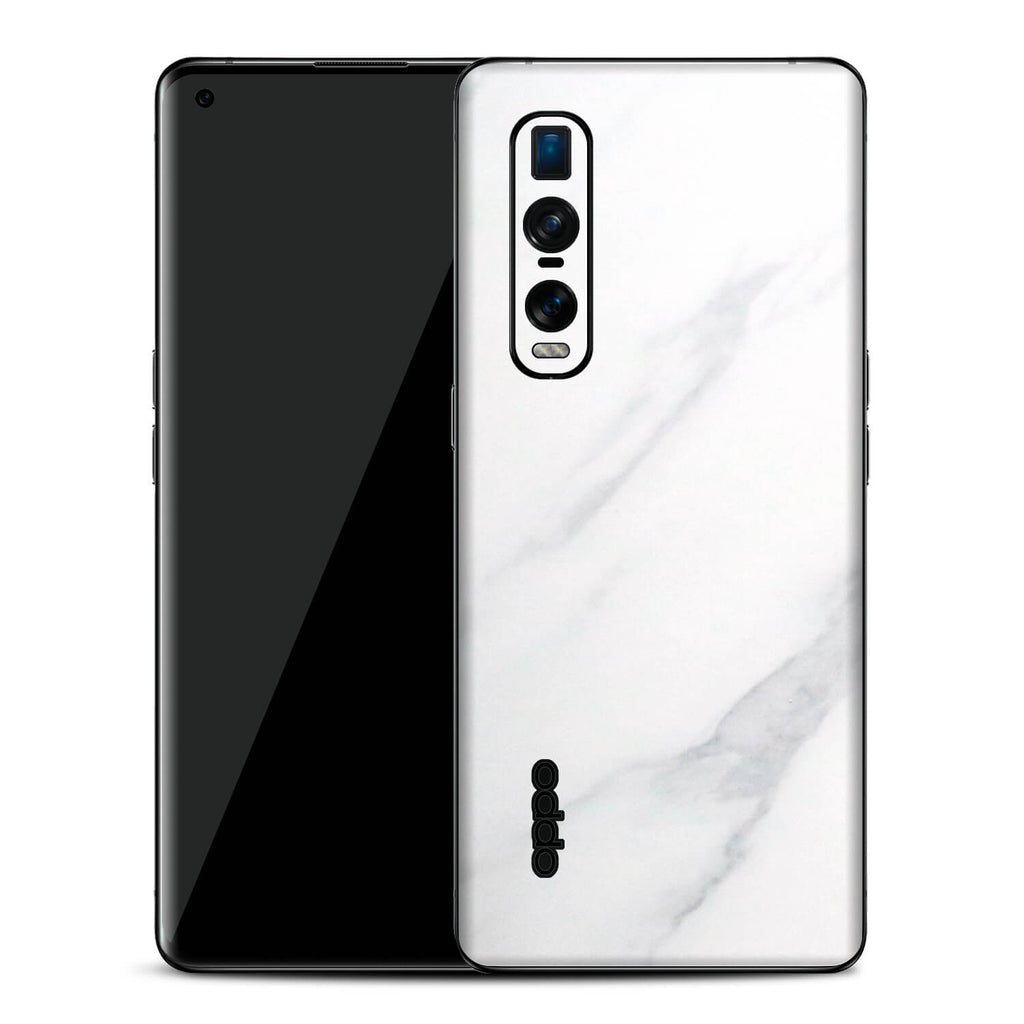 Oppo Find X2 Pro White Marble Skins