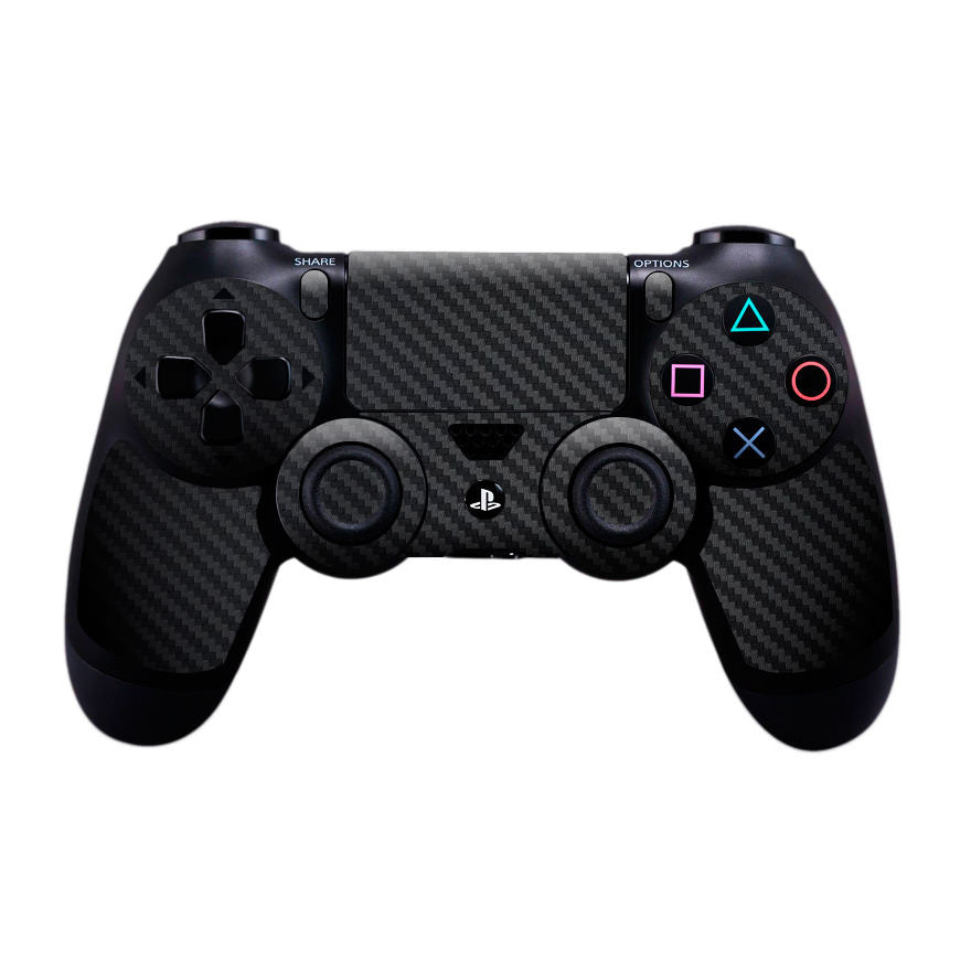 Sony PS4 Controller Black Carbon Fibre Skin