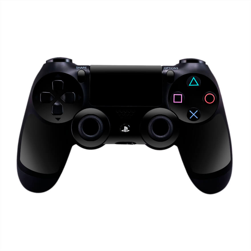 Sony PS4 Controller Black Gloss Skin