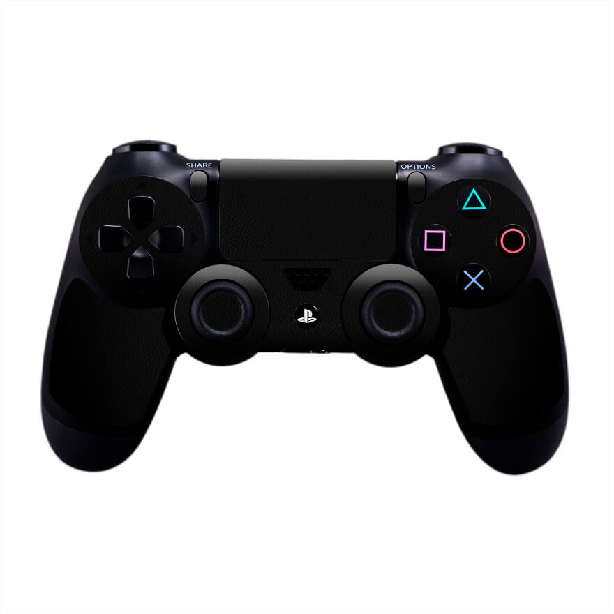 Sony PS4 Controller Black Leather Skin