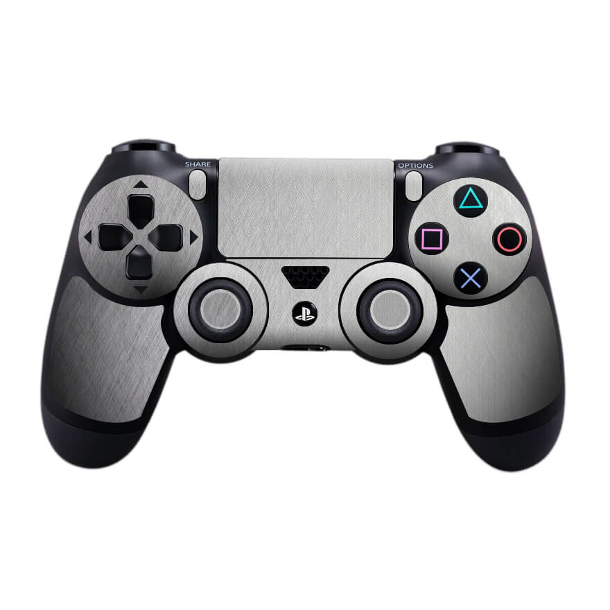 Sony PS4 Controller Brushed Aluminium Skin