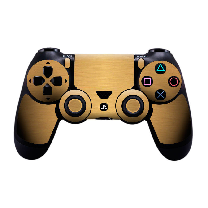 Sony PS4 Controller Brushed Gold Skin