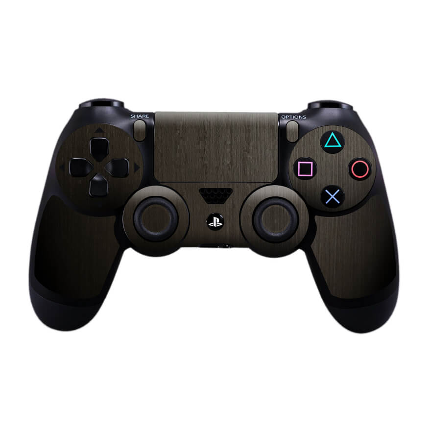 Sony PS4 Controller Silverblack Wood Skin