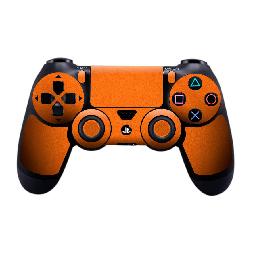 Sony PS4 Controller Textured Matt Orange Skin