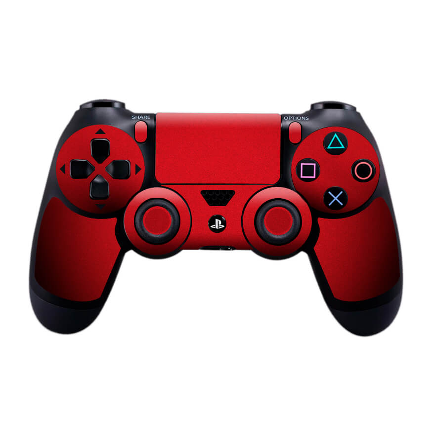 Sony PS4 Controller Textured Matt Red Skin