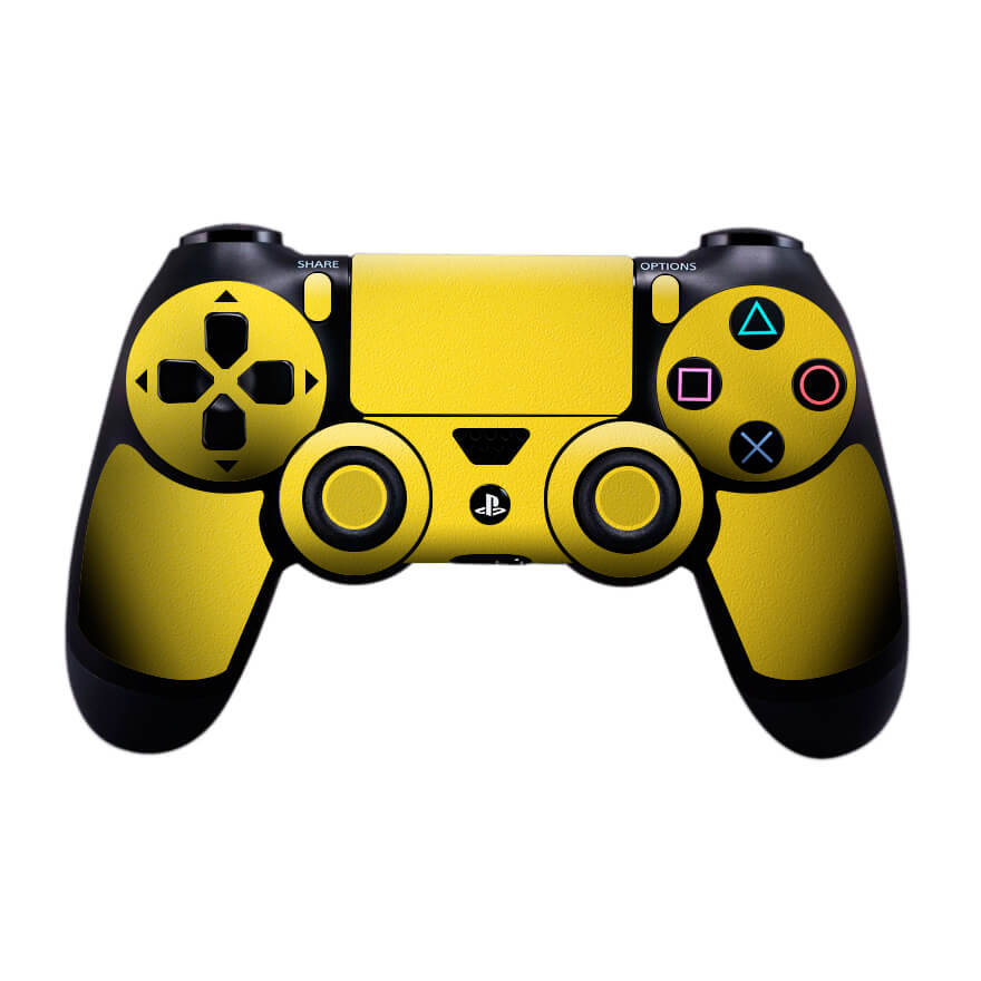 Sony PS4 Controller Textured Matt Yellow Skin
