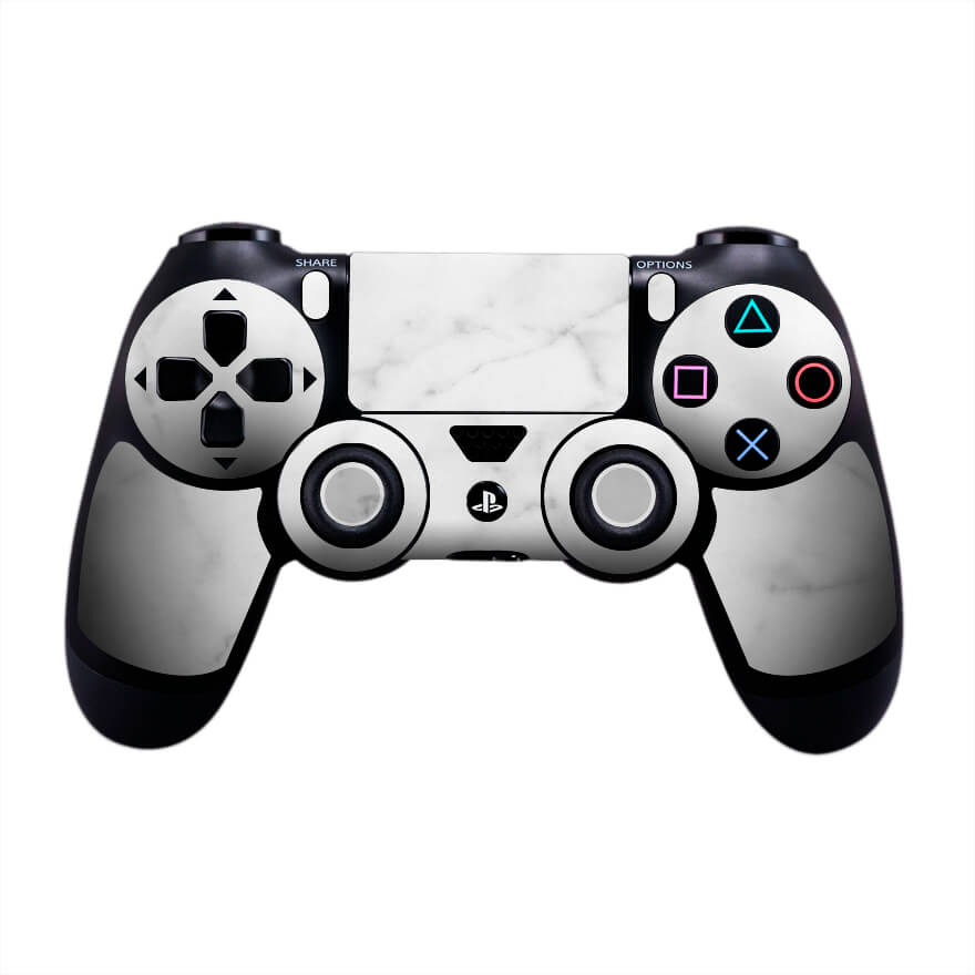 Sony PS4 Controller White Marble Skin