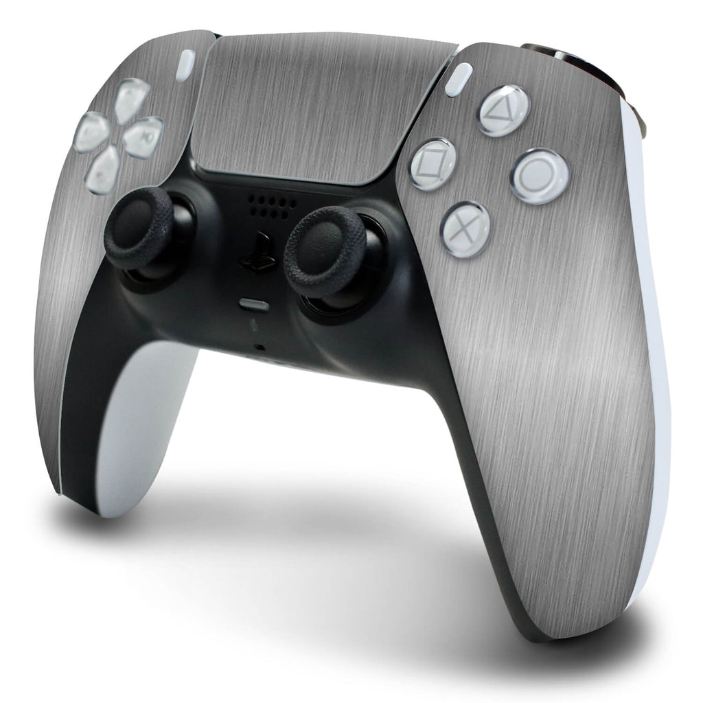 PS5 DualSense Controller Brushed Titanium Skins