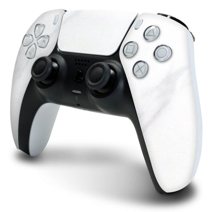 PS5 DualSense Controller White Marble Skins