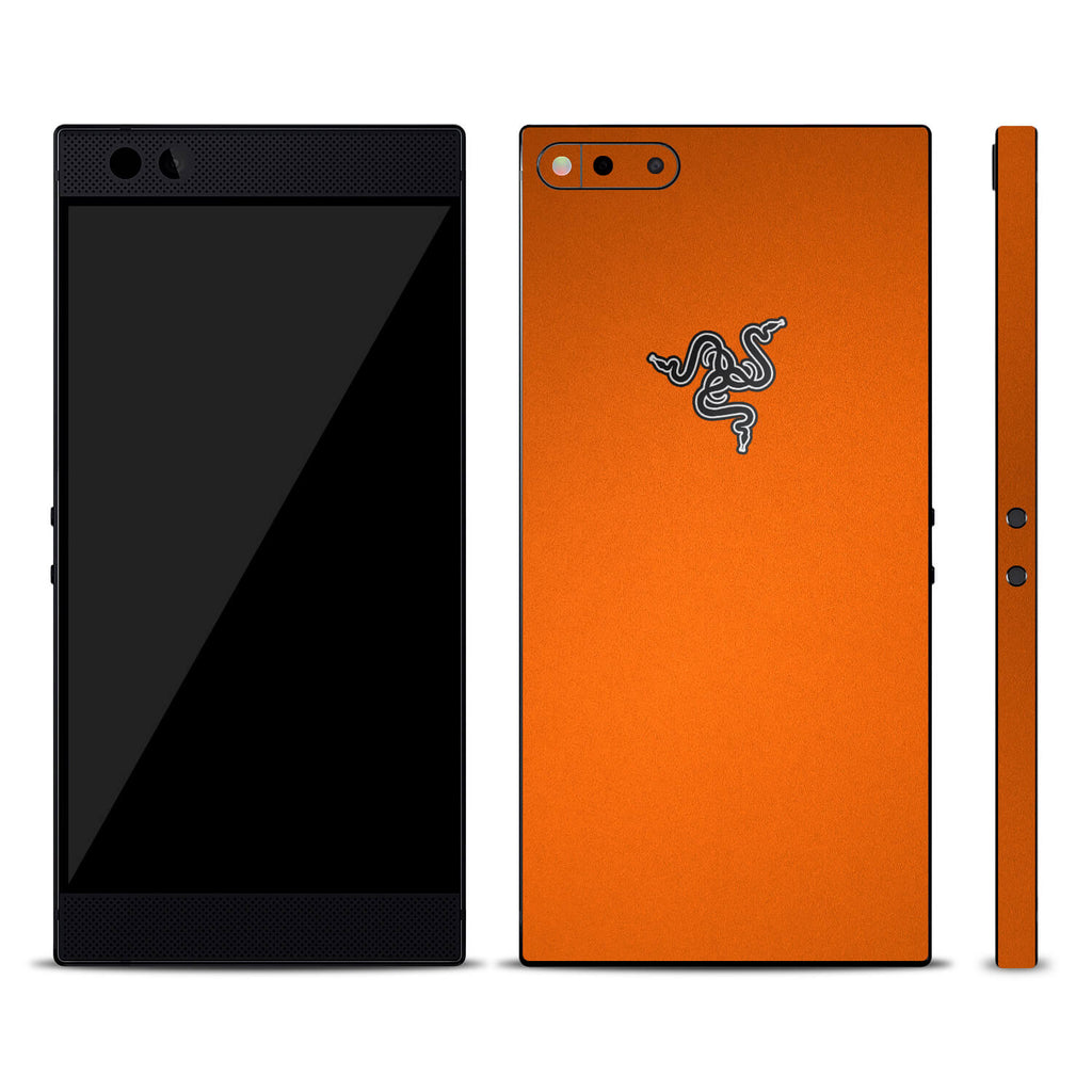 Razer Phone Textured Matt Orange Skins