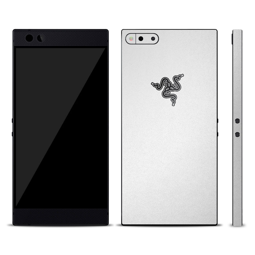 Razer Phone Textured Matt White Skins