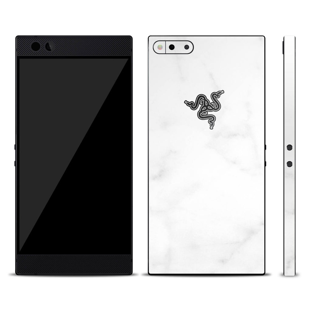 Razer Phone White Marble Skins