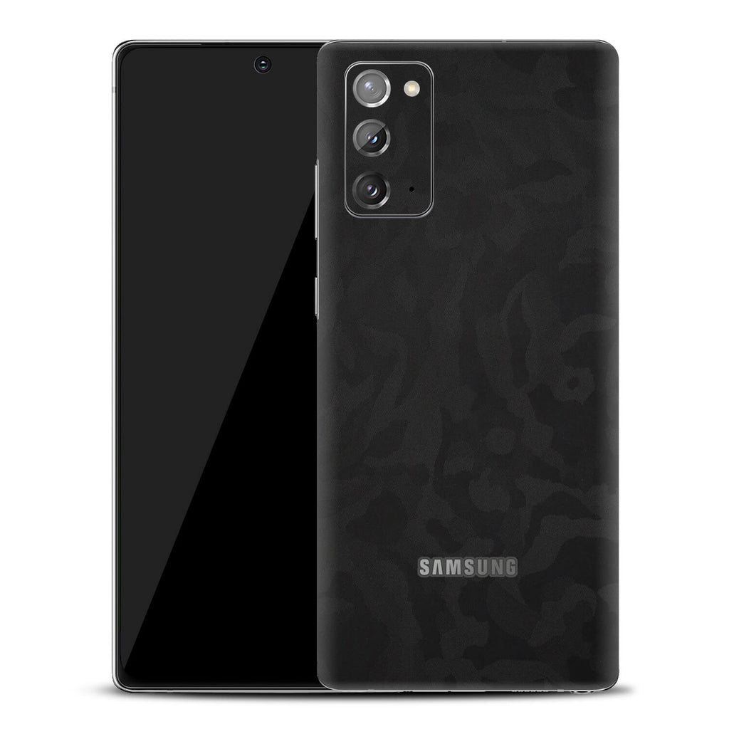 Samsung Galaxy Note 20 Black Camo Skins