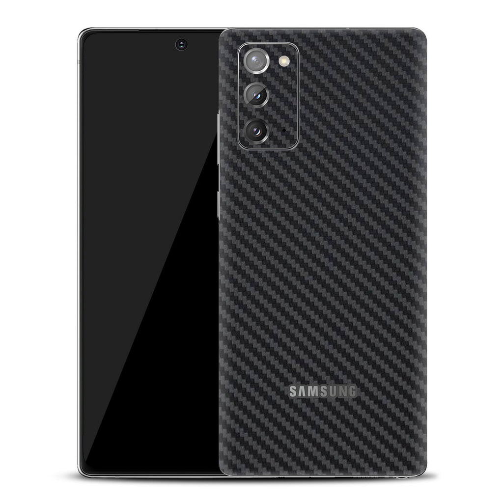 Samsung Galaxy Note 20 Black Carbon Fibre Skins
