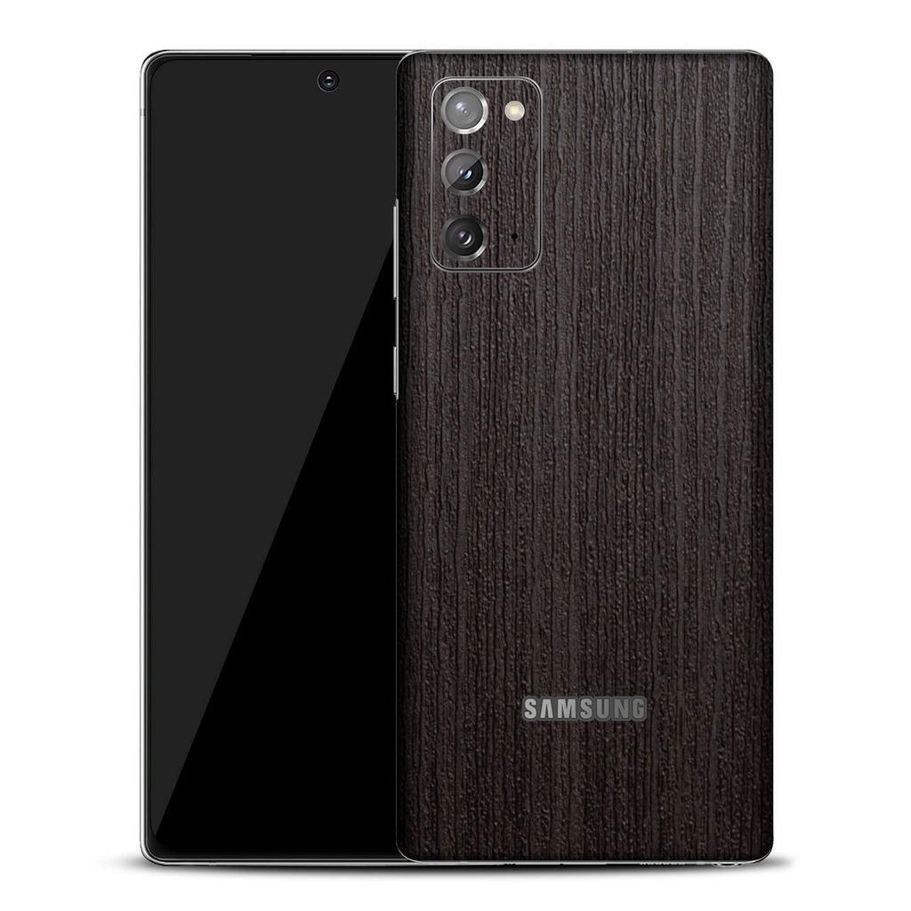 Samsung Galaxy Note 20 Silverblack Wood Skins