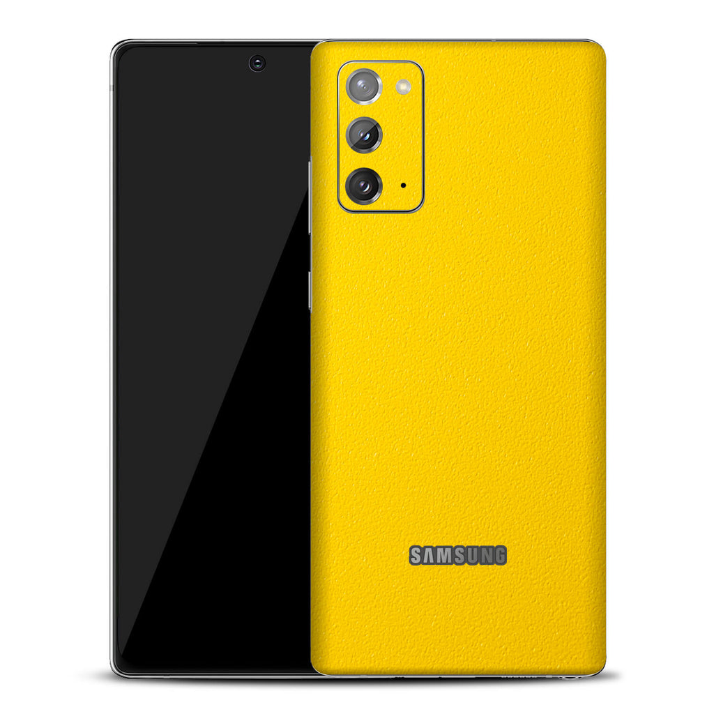 Samsung Galaxy Note 20 Textured Matt Yellow Skins