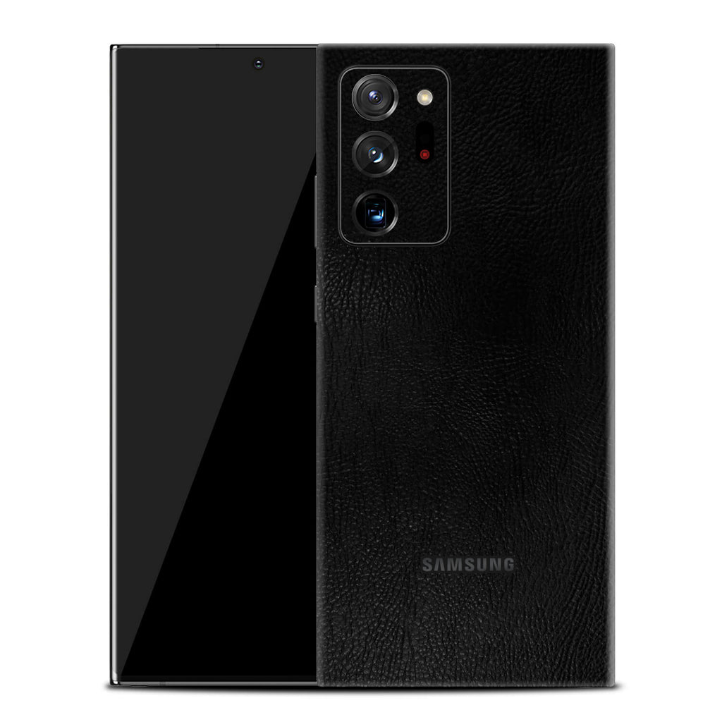 Samsung Galaxy Note 20 Ultra Black Leather Skins