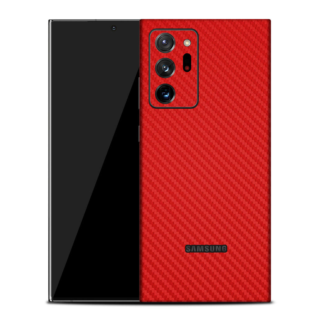 Samsung Galaxy Note 20 Ultra Red Carbon Fibre Skins