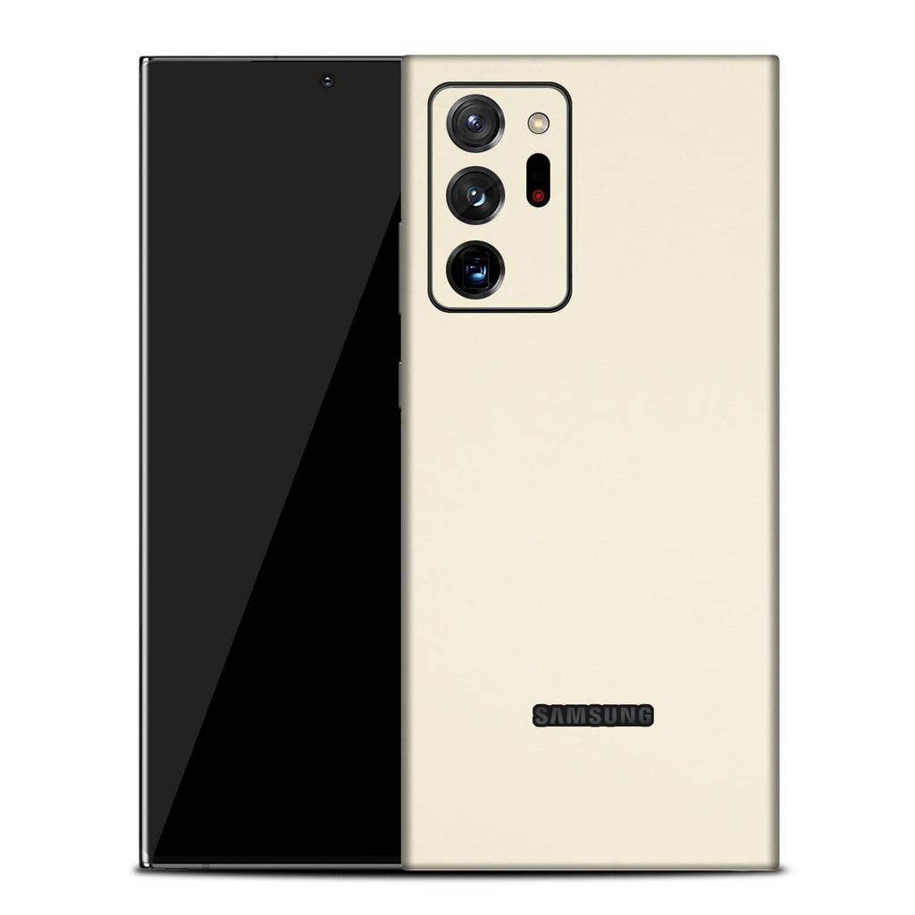 Samsung Galaxy Note 20 Ultra Textured Matt Cream Skins