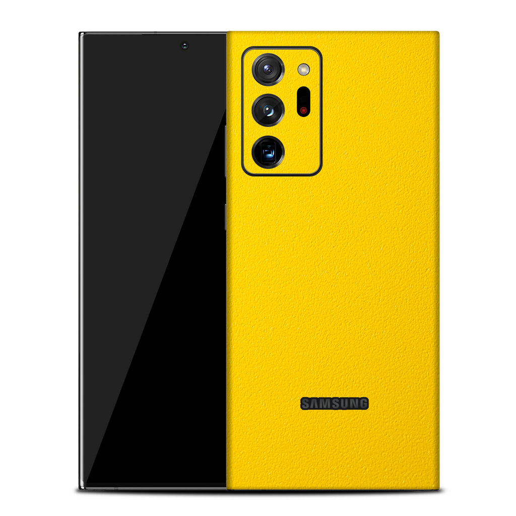Samsung Galaxy Note 20 Ultra Textured Matt Yellow Skins