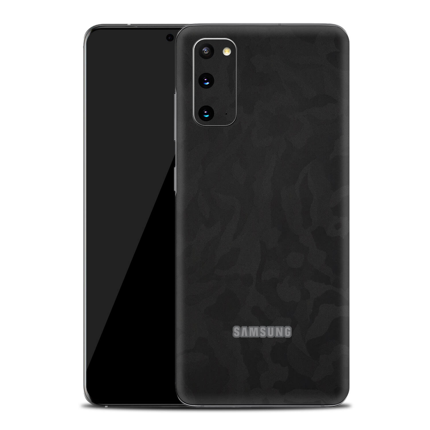 Samsung Galaxy S20 Black Camo Skins