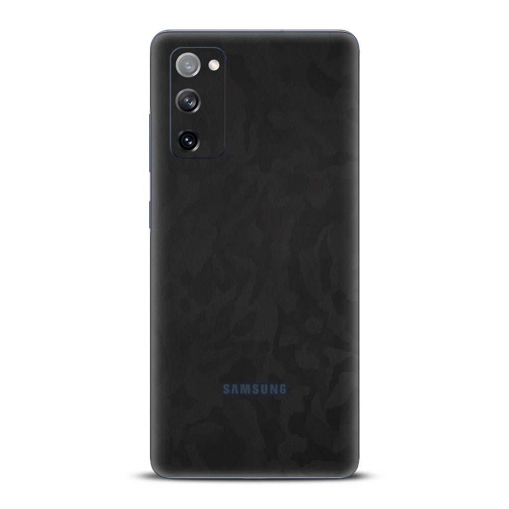 Samsung Galaxy S20 FE Black Camo Skins