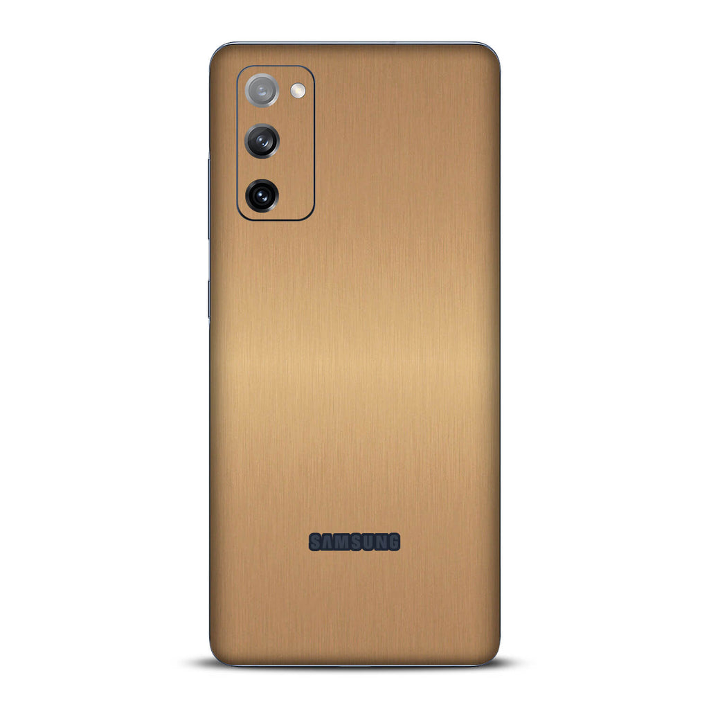 Samsung Galaxy S20 FE Brushed Gold Skins