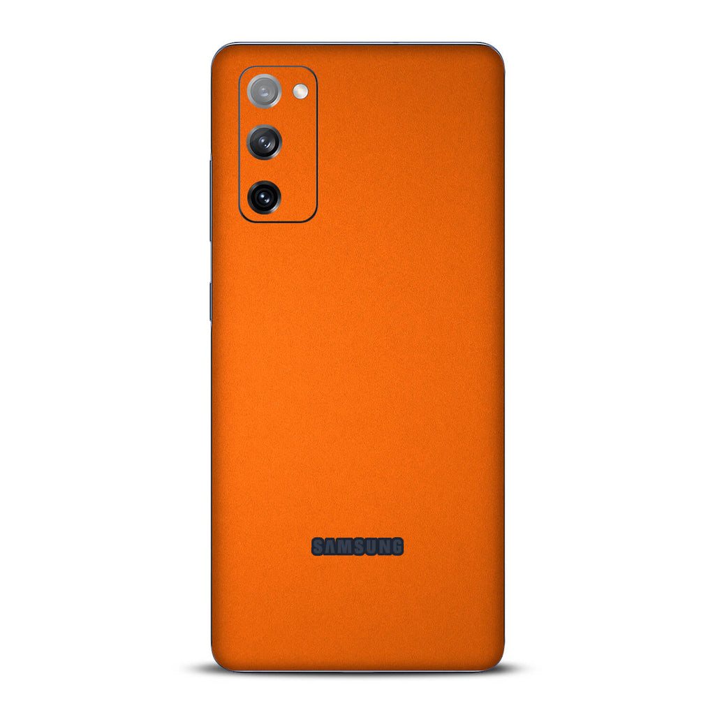 Samsung Galaxy S20 FE Textured Matt Orange Skins