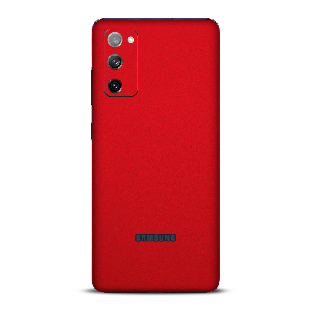 Samsung Galaxy S20 FE Textured Matt Red Skins