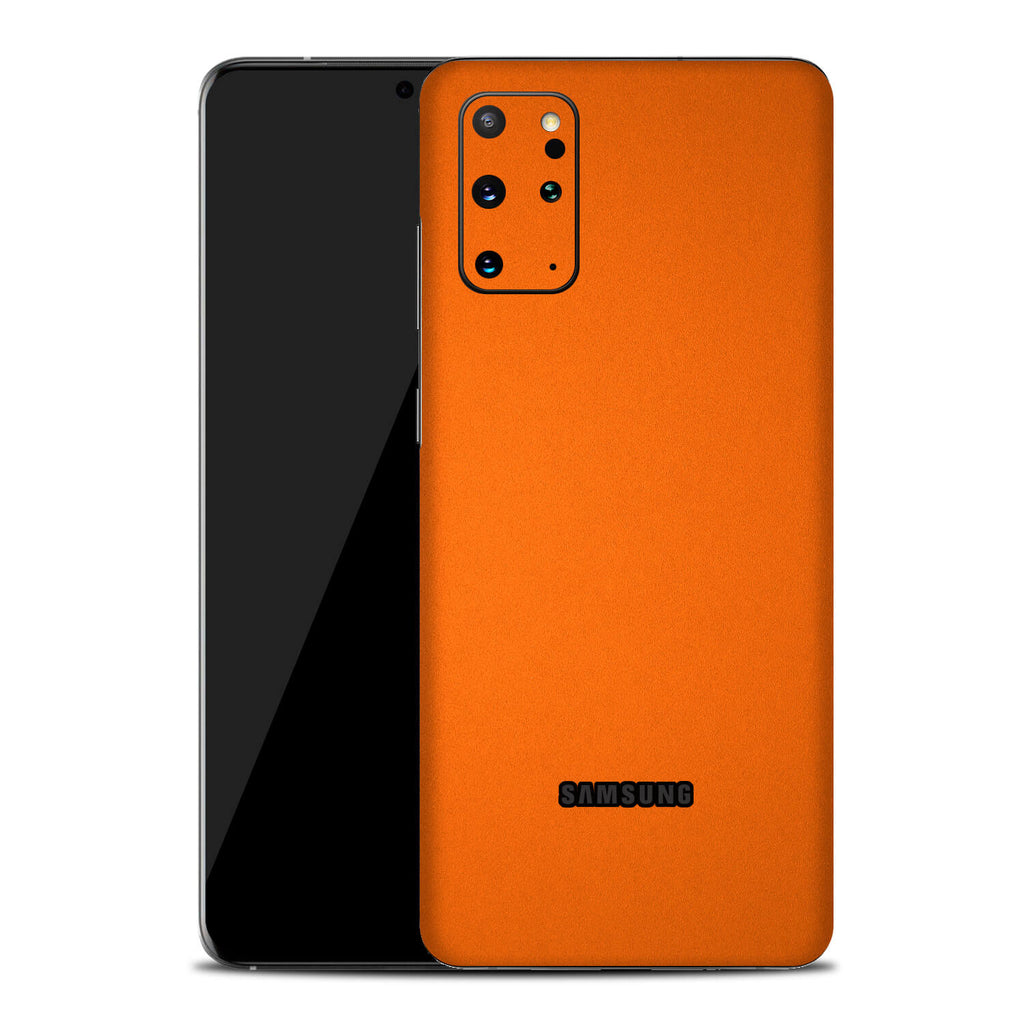 Samsung Galaxy S20 Plus Textured Matt Orange Skins