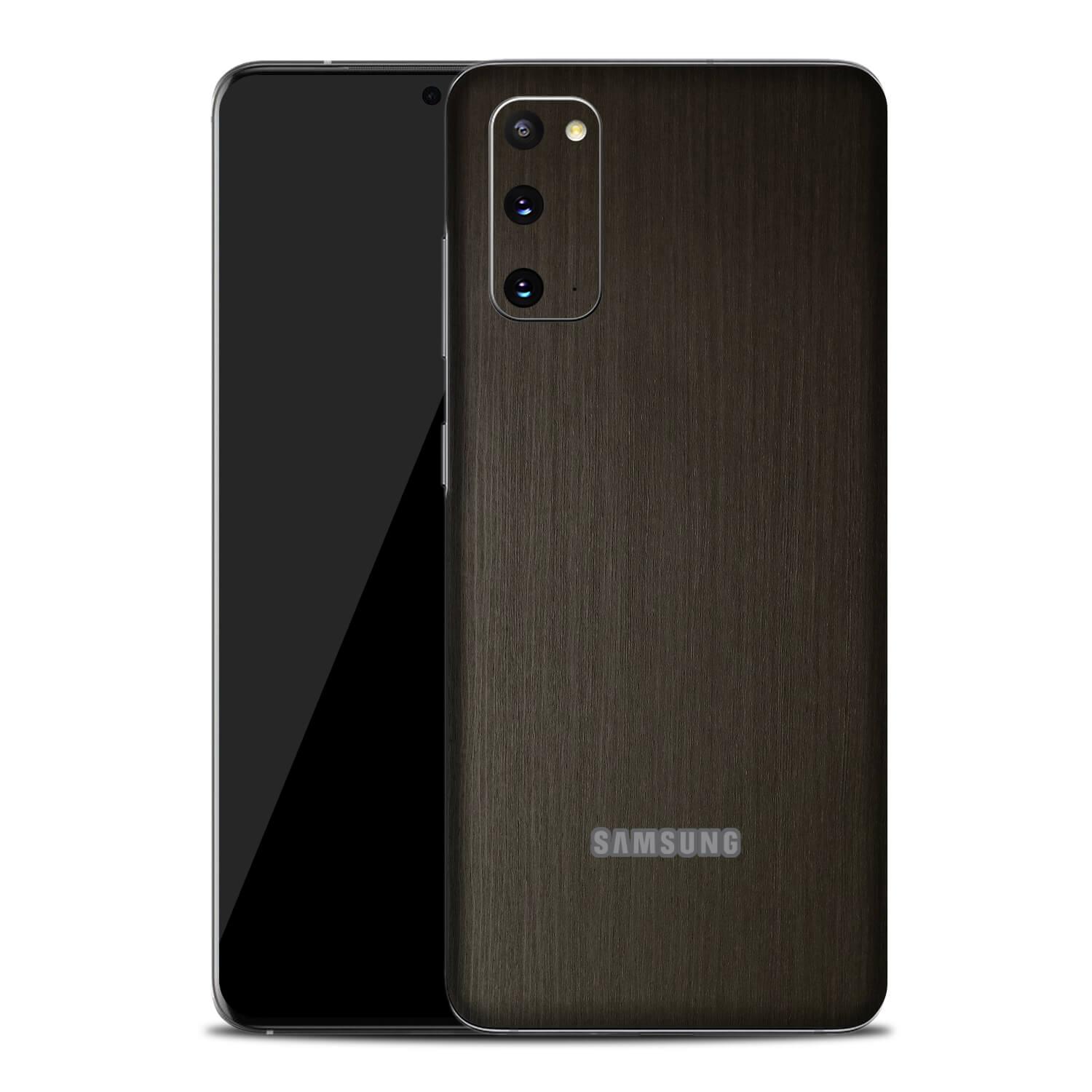 Samsung Galaxy S20 Silverblack Wood Skins
