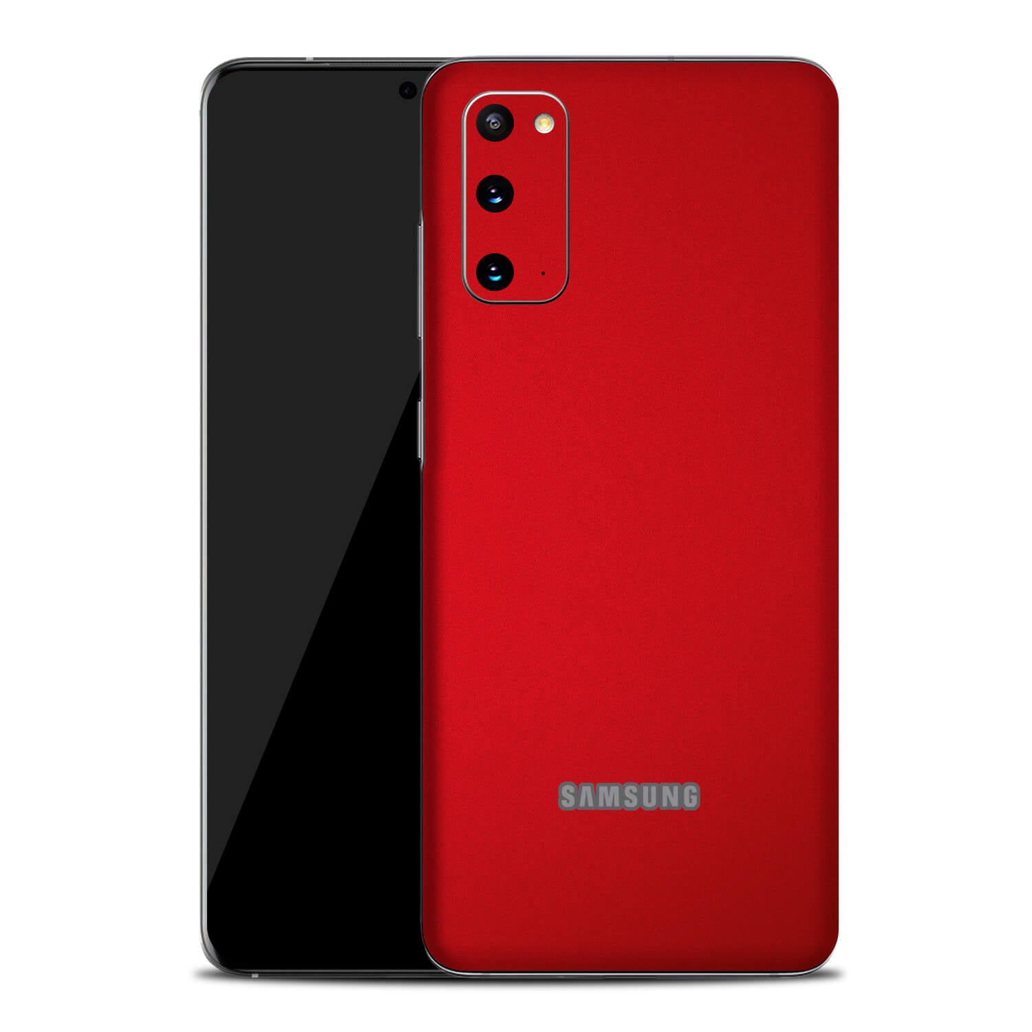 Samsung Galaxy S20 Textured Matt Red Skins