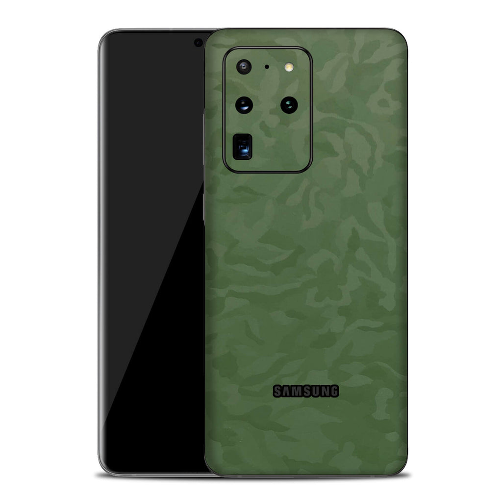 Samsung Galaxy S20 Ultra Green Camo Skins