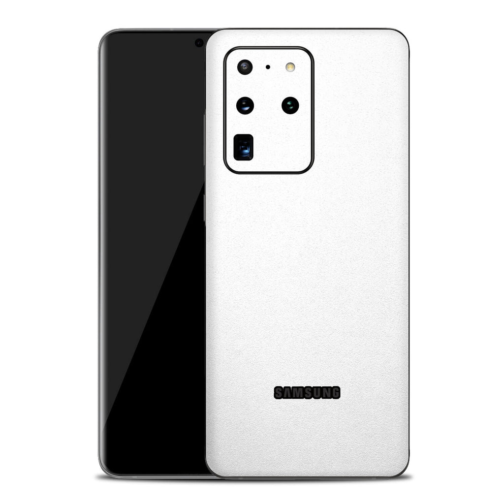 Samsung Galaxy S20 Ultra Textured Matt White Skins