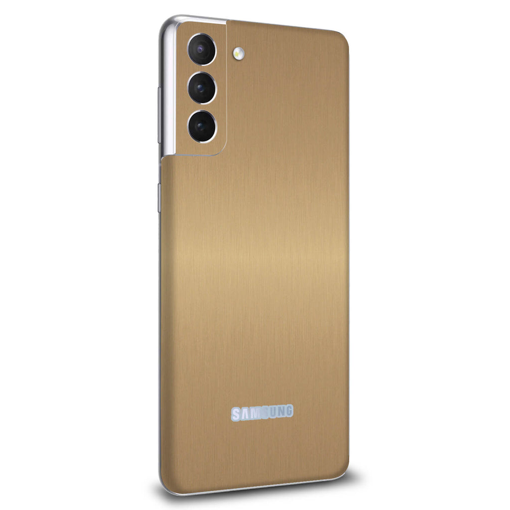 Samsung Galaxy S21 Plus Brushed Gold Skins