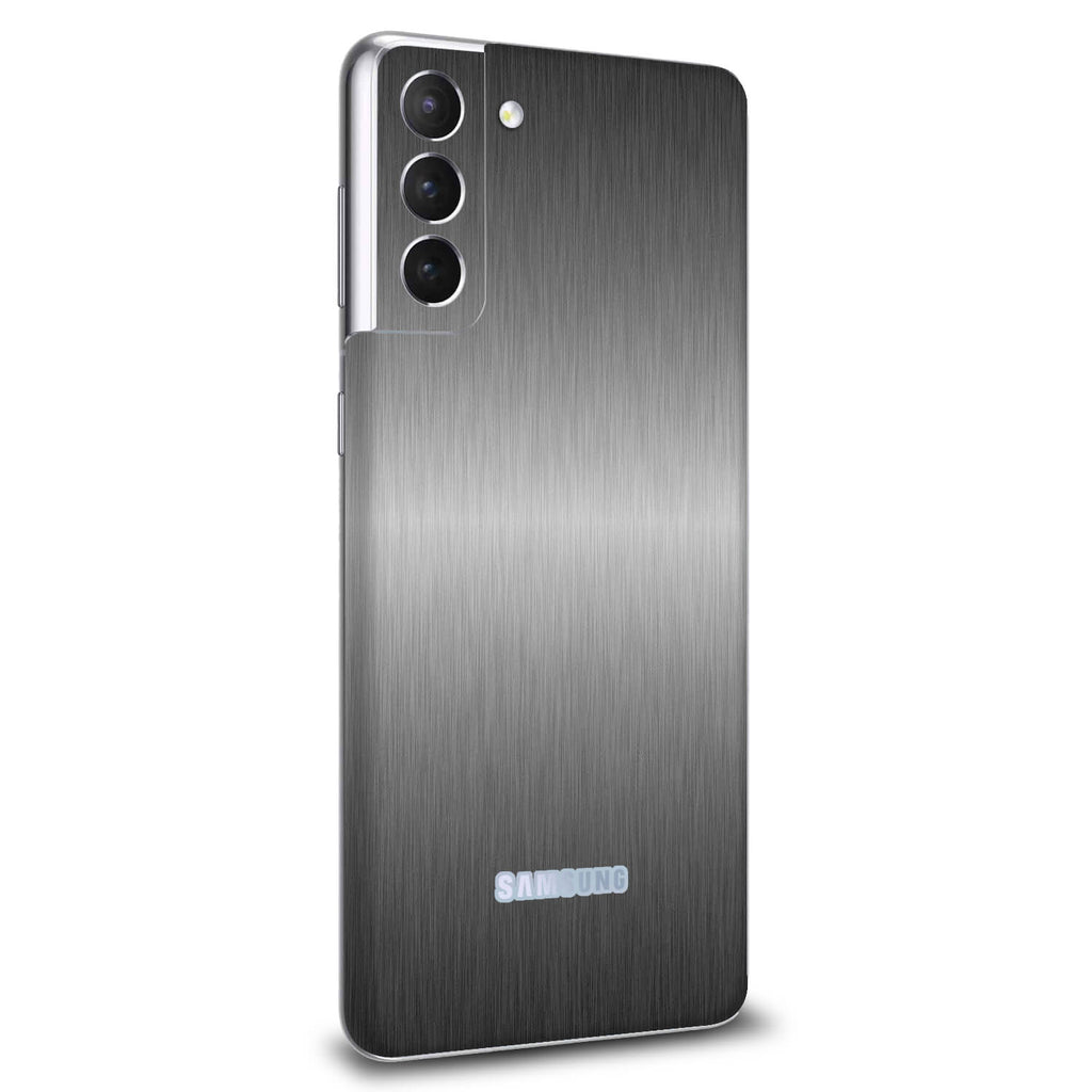 Samsung Galaxy S21 Plus Brushed Titanium Skins