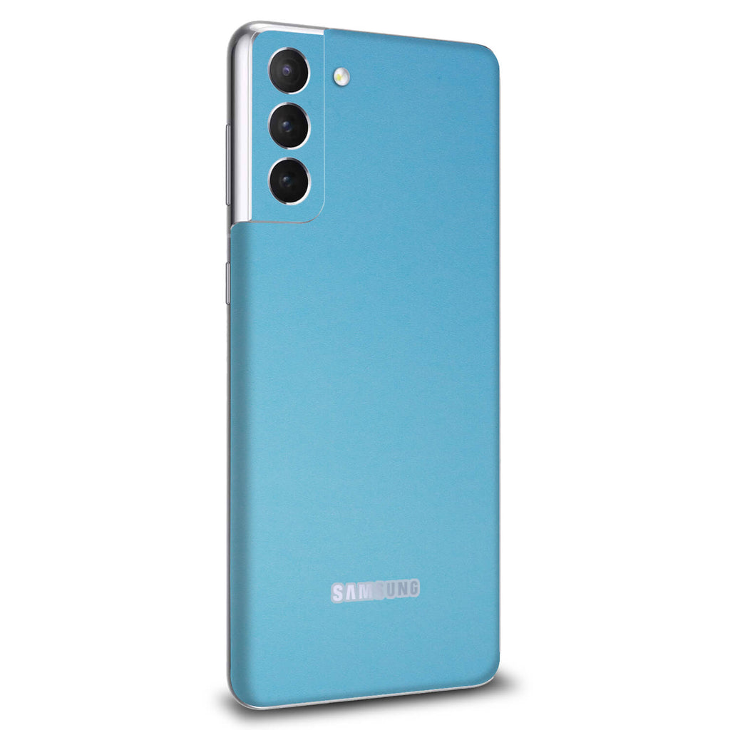 Samsung Galaxy S21 Plus Textured Matt Light Blue Skins