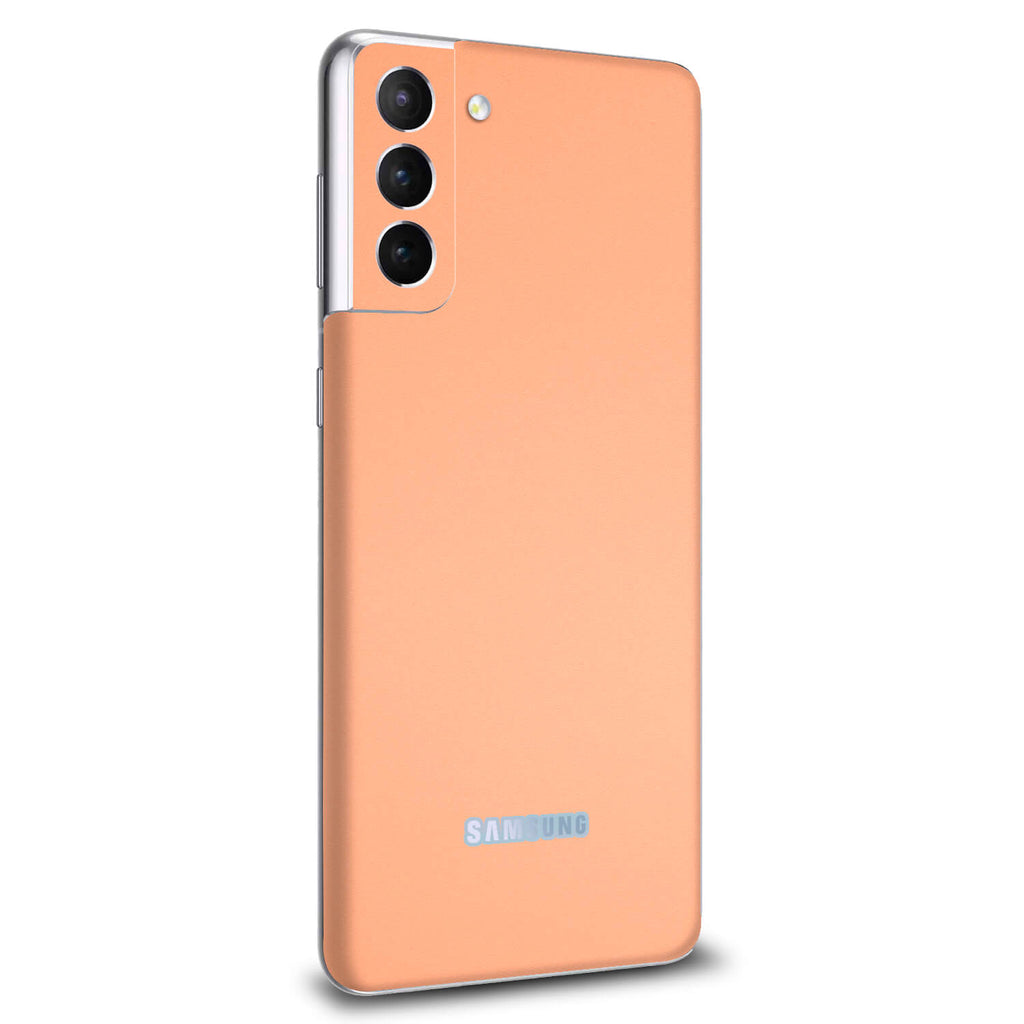 Samsung Galaxy S21 Plus Textured Matt Peach Skins