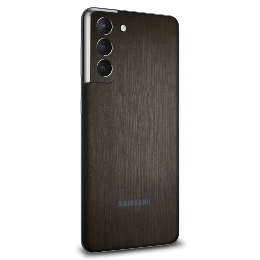 Samsung Galaxy S21 FE Silverblack wood skins