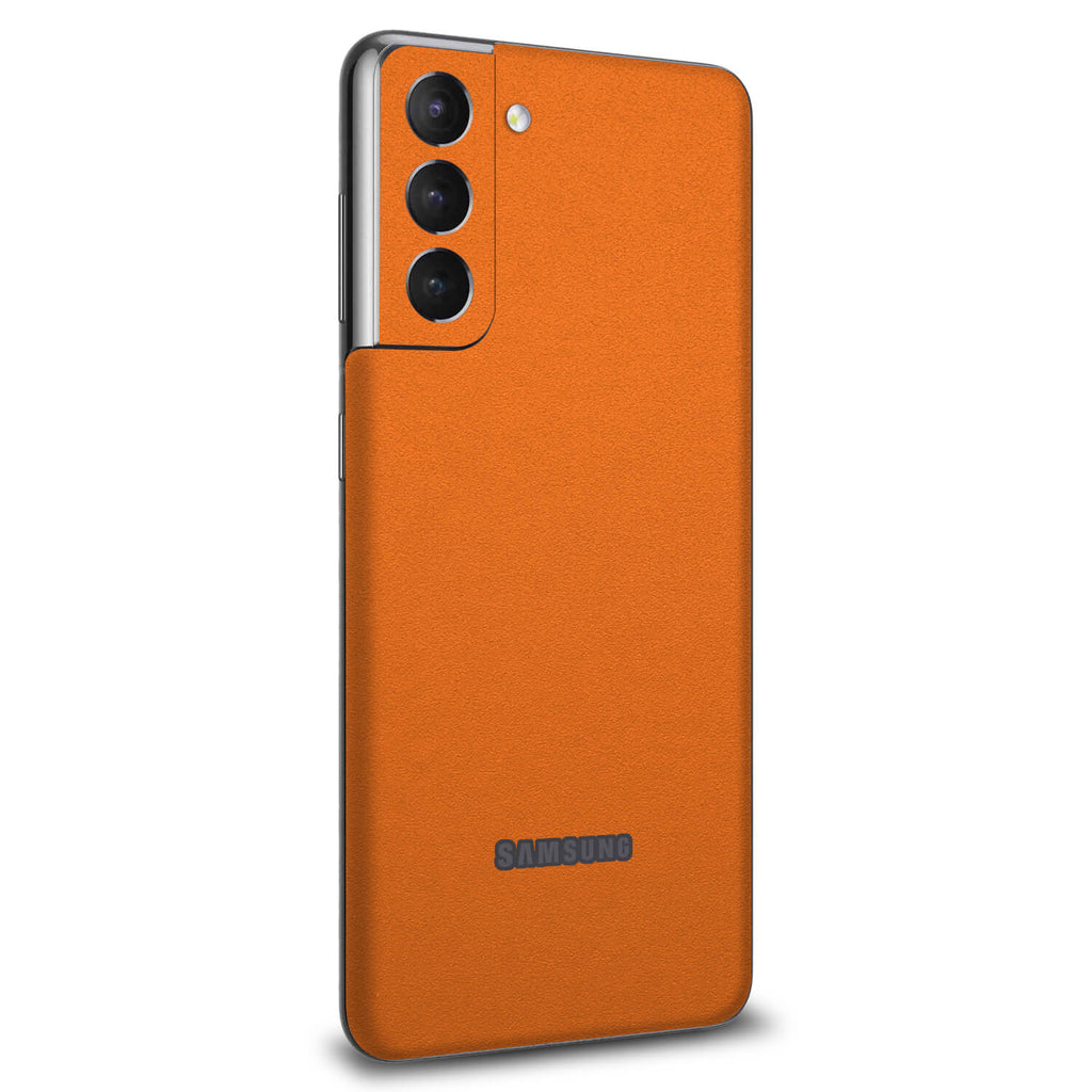 Samsung Galaxy S21 FE Textured matt orange skins