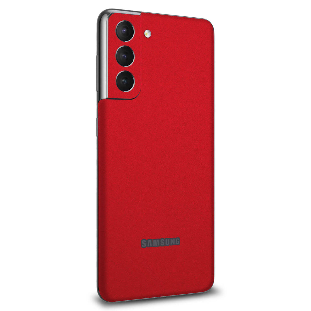 Samsung Galaxy S21 FE Textured matt red skins